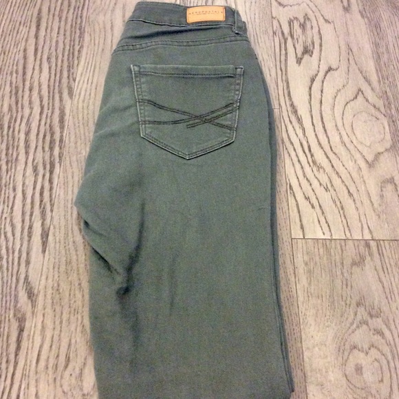 AEROPOSTALE Size 00 High Waisted Green Leggings - Picture 3 of 6